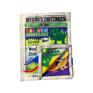 Nursery Times Crinkly Newspaper - Rainbow Dinosaurs