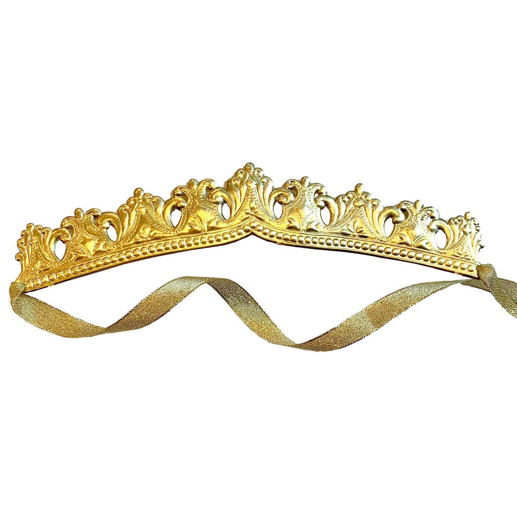 Embossed Crown - Gold