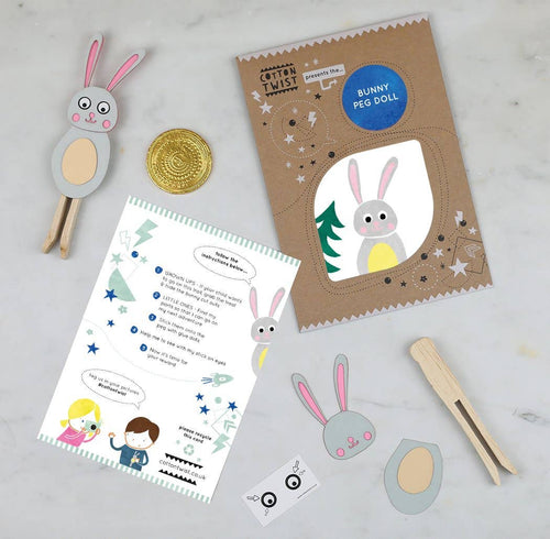 Make Your Own Bunny Peg Doll Kit