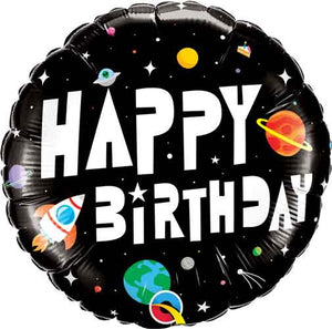 Happy Birthday Shapes Mylar Balloons