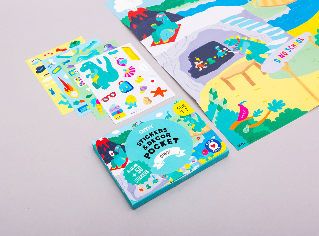 Stickers & Decor Pocket: Dinos