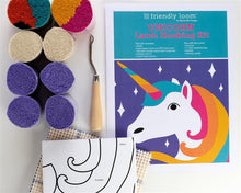 Load image into Gallery viewer, Unicorn Latch Hooking Kit