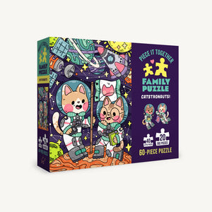 Piece It Together Family Puzzle: Catstronauts!