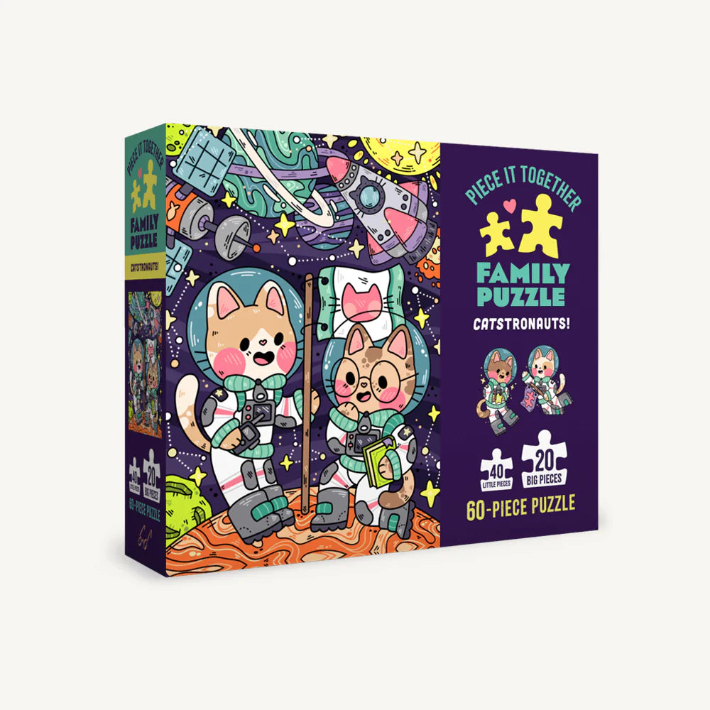 Piece It Together Family Puzzle: Catstronauts!