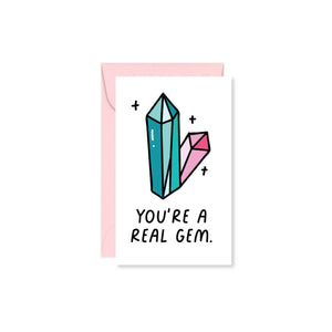 A Real Gem Mini Card