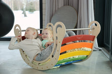 Load image into Gallery viewer, Demo Sale - Large Rainbow Waldorf Rocker and Ramp