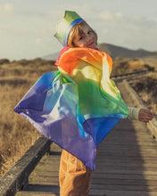 Load image into Gallery viewer, Rainbow Silk Cape