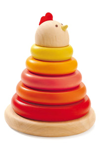 DEMO SALE - Cachempil Hen Wooden Stack Rings