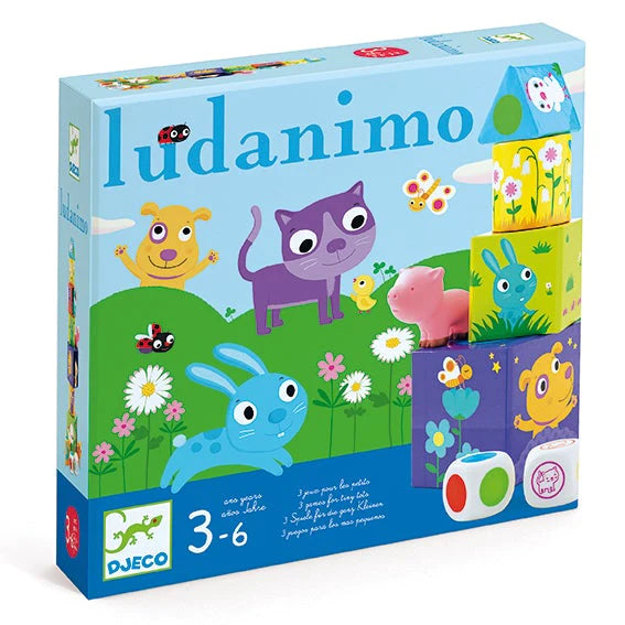 Ludanimo 3-in-1 Skill Building Game – Hammer and Jacks
