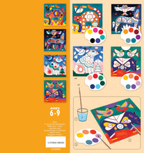 Load image into Gallery viewer, Fanciful Bestiary Surprise Watercolor Painting Cards Activity Set