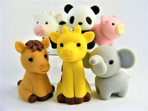 IWAKO Zoo Animal Erasers