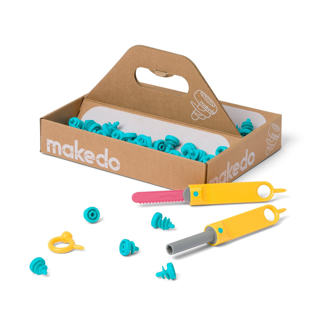 Makedo Cardboard Construction Explore Kit, 50-Piece - Midwest