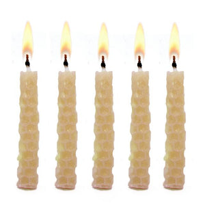 Natural Beeswax Birthday Candle Kit