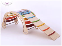 Load image into Gallery viewer, Demo Sale - Large Rainbow Waldorf Rocker and Ramp