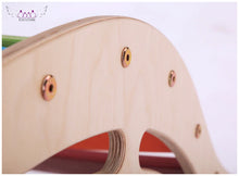 Load image into Gallery viewer, Demo Sale - Large Rainbow Waldorf Rocker and Ramp