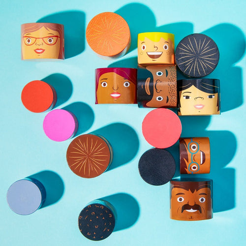 My Family Builders - Mix & Match Wooden Blocks (32pc)