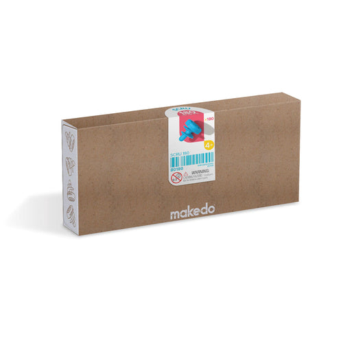 Makedo Cardboard Construction System - Bulk Scru (180 pc Short)