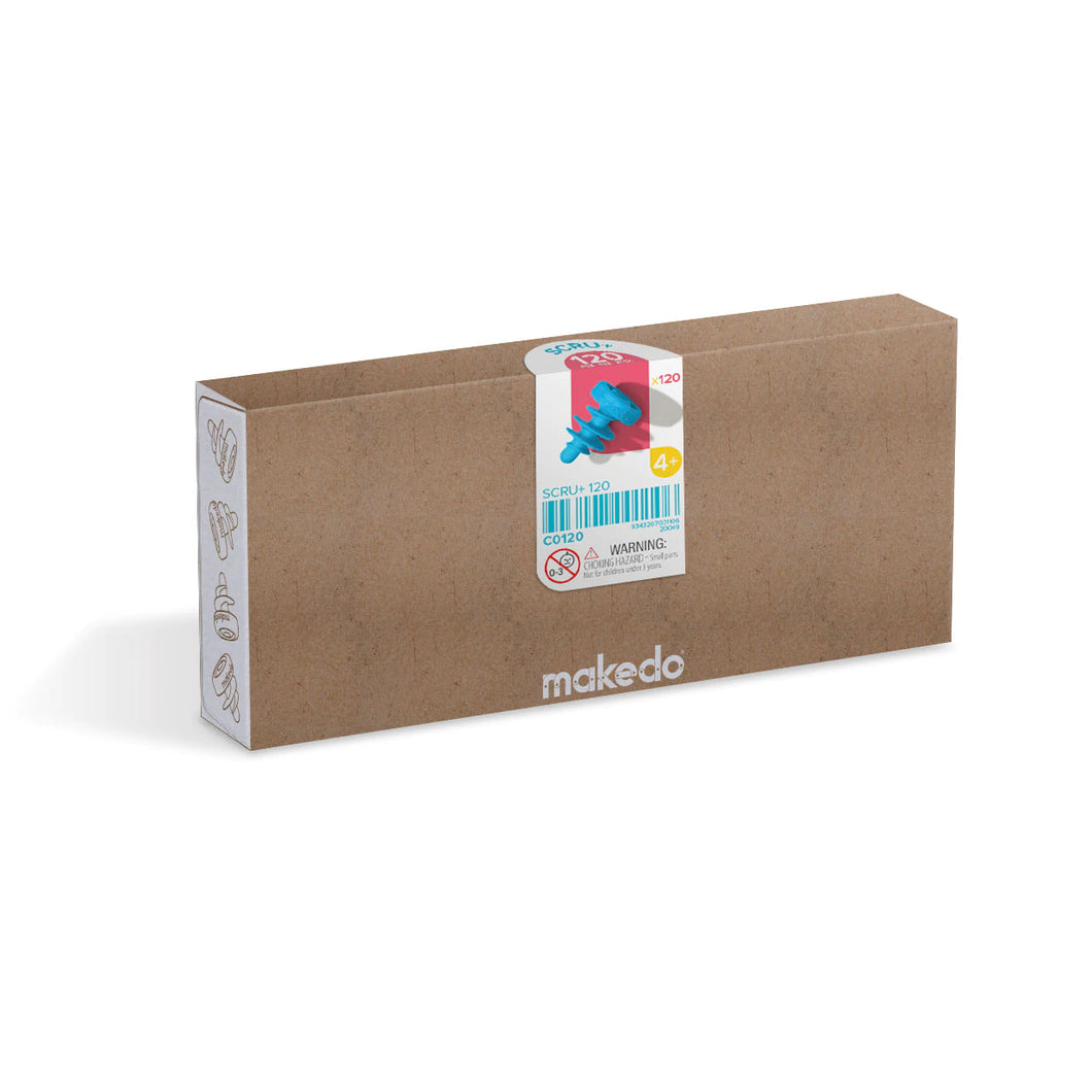 Makedo Cardboard Construction System - Bulk Scru (120 pc Long)