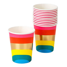 Load image into Gallery viewer, Birthday Brights Rainbow Paper Cups