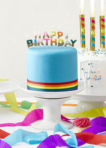 Birthday Brights Rainbow Happy Birthday Candles