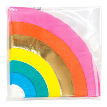 Load image into Gallery viewer, Birthday Brights Rainbow Shaped Napkin