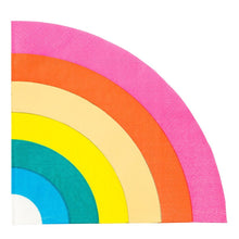 Load image into Gallery viewer, Birthday Brights Rainbow Shaped Napkin