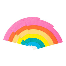 Load image into Gallery viewer, Birthday Brights Rainbow Shaped Napkin