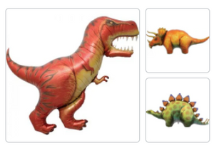 Dinosaur Shapes Mylar Balloons