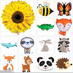 Animal and Plant Shape Mylar Balloons