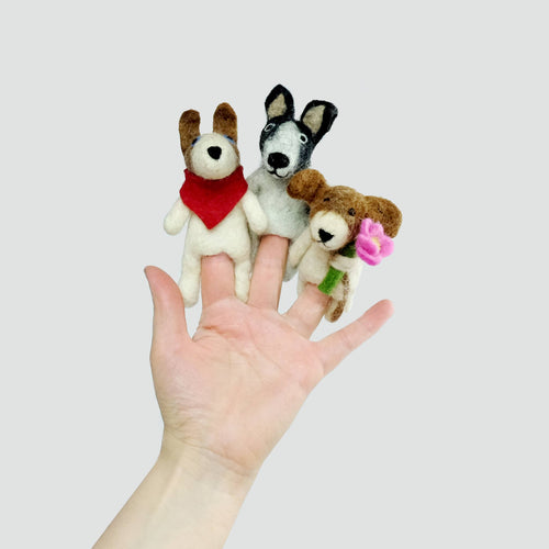 Felt Finger Puppets  - Assorted Dogs