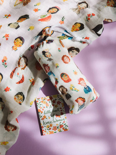 Iconic Women Swaddle Blanket + Book