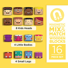 Load image into Gallery viewer, My Family Builders - Mix &amp; Match Wooden Blocks (16pc)
