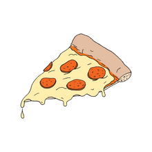 Load image into Gallery viewer, Pizza Slice Tattoo Pair