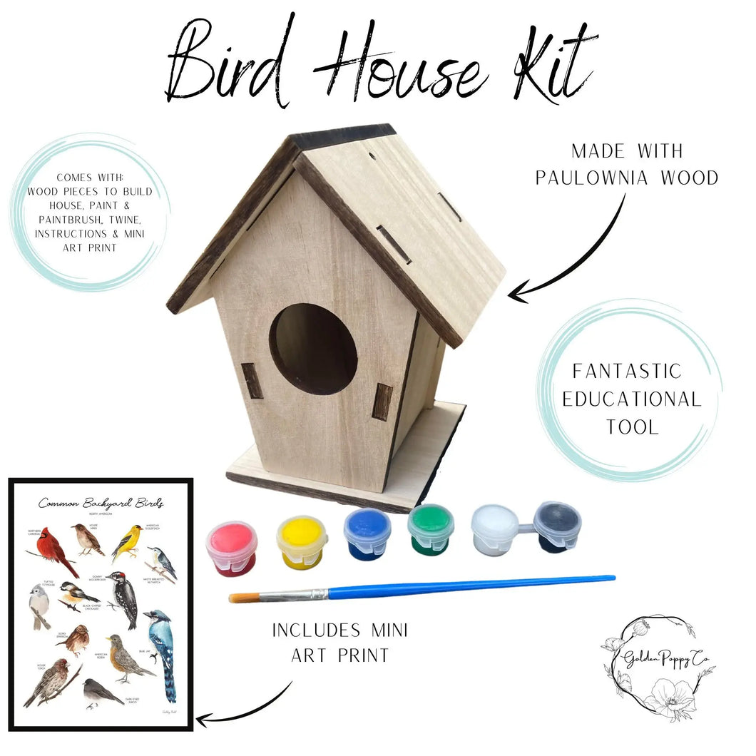 Build Your Own Bird House Kit - Kids Craft DIY Bird House