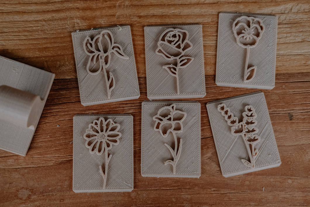 Flower Eco Stamp Set (No Handle)