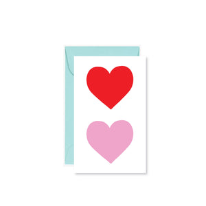 Two Hearts Mini Card
