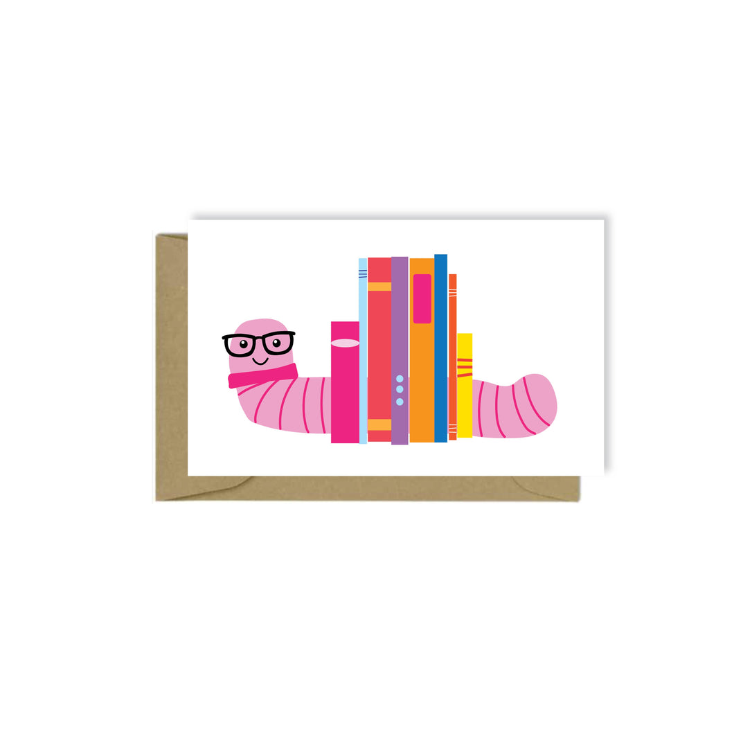Bookworm Mini Card