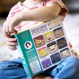 My Family Builders - Mix & Match Wooden Blocks (16pc)