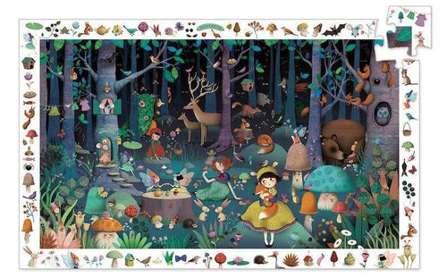 Enchanted Forest Observation Jigsaw Puzzle + Poster