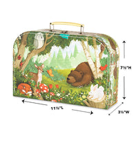 Load image into Gallery viewer, Woodland-Themed Tin Tea Set - 15 Piece