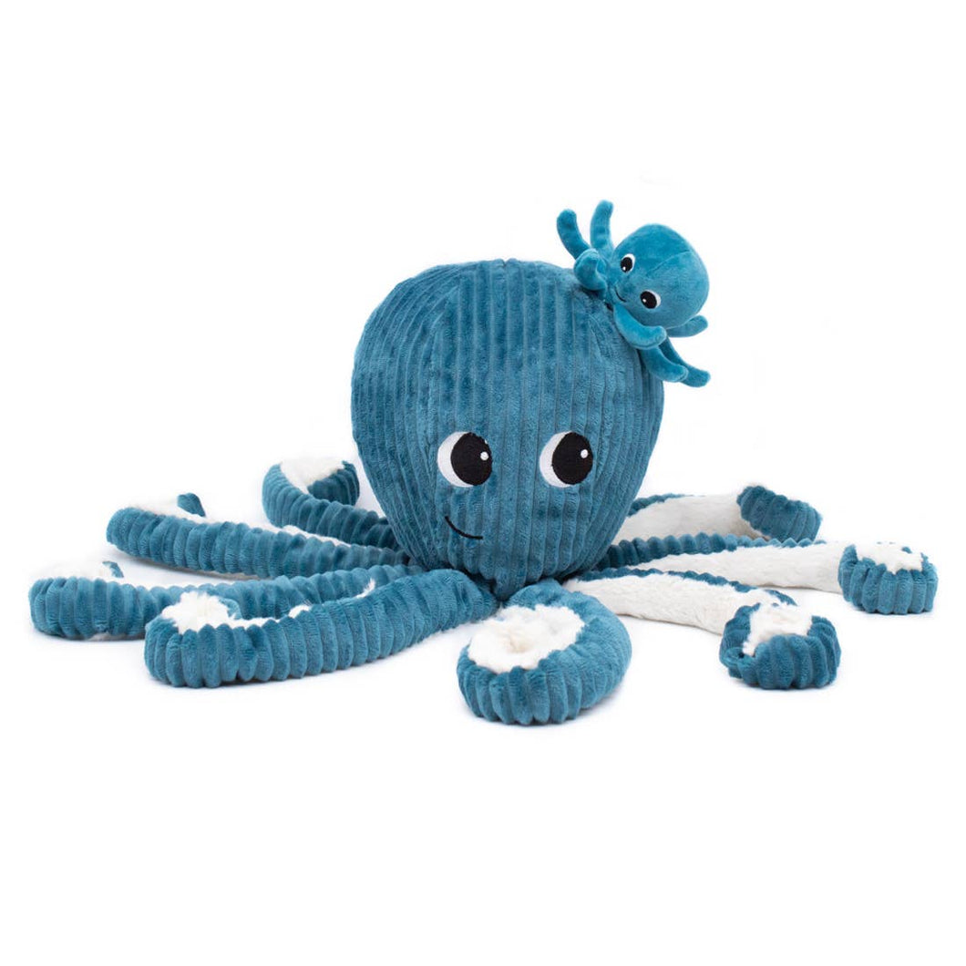 Octopus Mom & Baby (Blue)