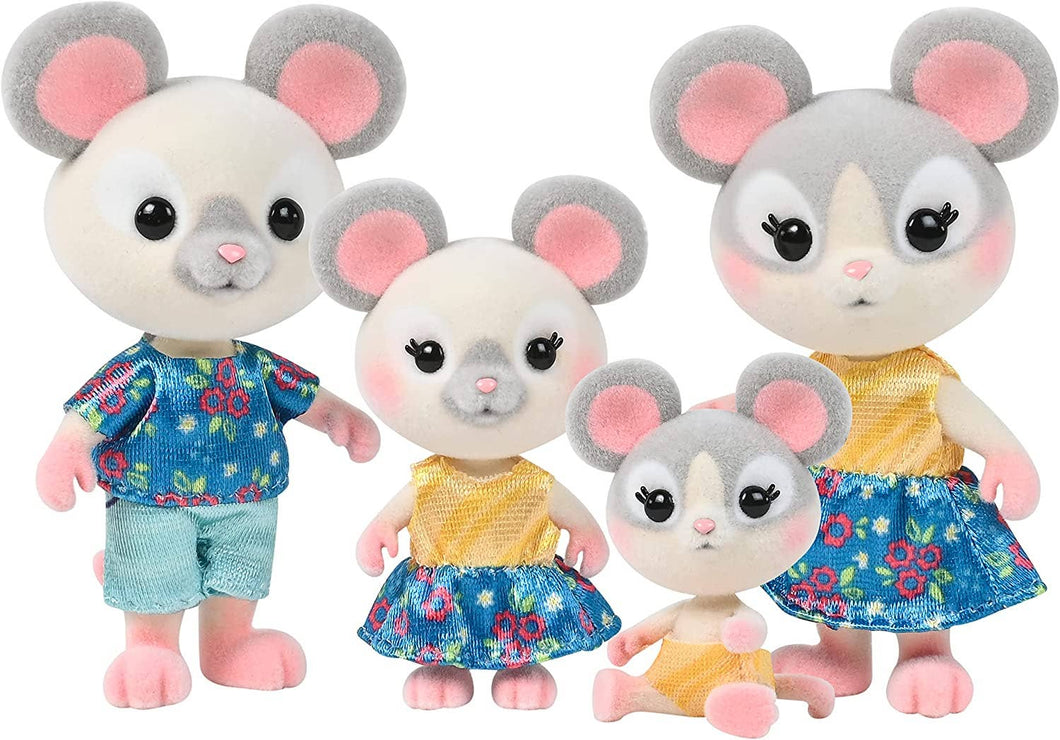 Cheddars Mouse Animal Family 4-Pack