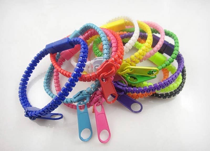 Hip Zip Zipper Bracelets