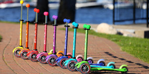 Micro Mini Deluxe Kickboard LED Scooter