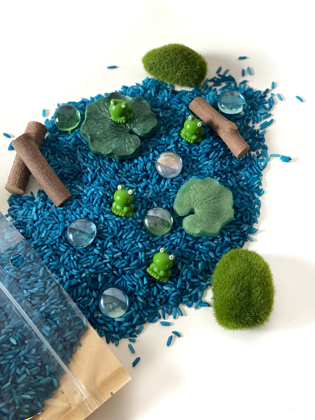 Frog Pond Mini Sensory Bin Kit