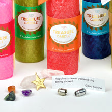 Load image into Gallery viewer, Beeswax Treasure Candle 4&quot;