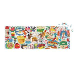 Picnic Party Panoramic Family Puzzle (1000pc)