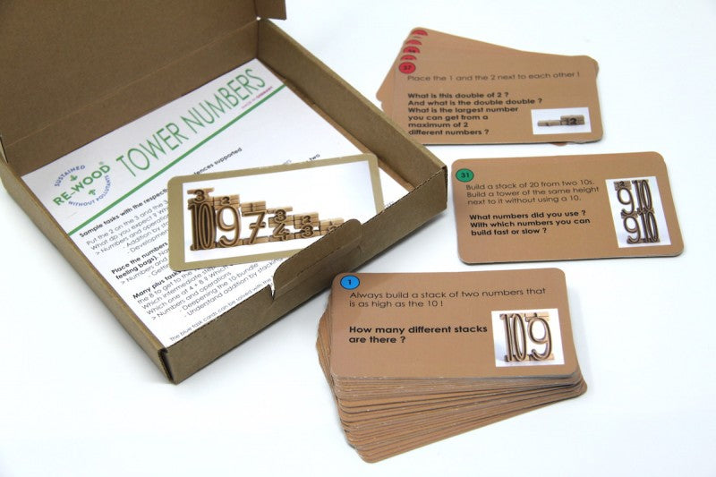 Task cards for tower numbers