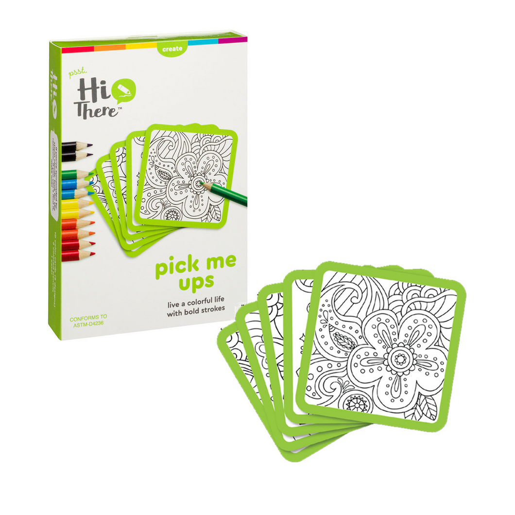 Pick Me Ups Coloring Cards
